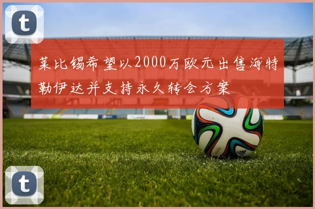 莱比锡希望以2000万欧元出售海特勒伊达并支持永久转会方案